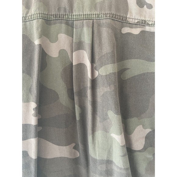 Mudd Camo Apocalyptic Military Army Snap Button Up Long Sleeve Shirt Small Rare - Picture 3 of 9